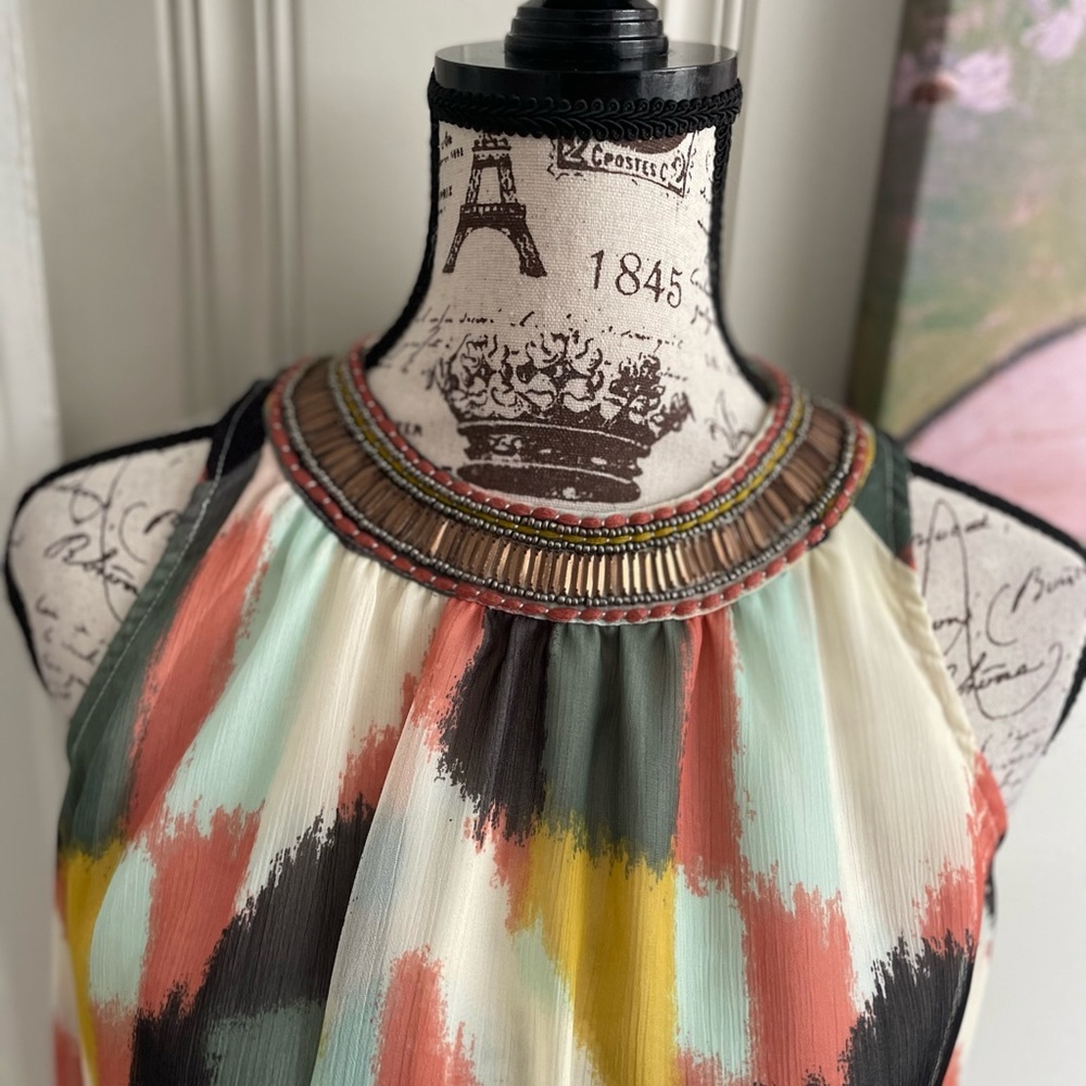 Anthropologie HD In Paris Multicolor Sleeveless Women's Top - Picture 2 of 7